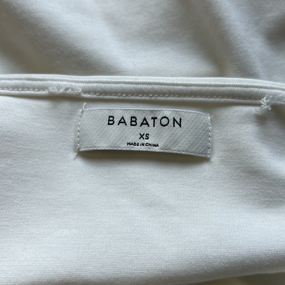 Aritzia BABATON WHITE BODYSUIT HERS White Seamless Thong Back Sz XS - Picture 5 of 9